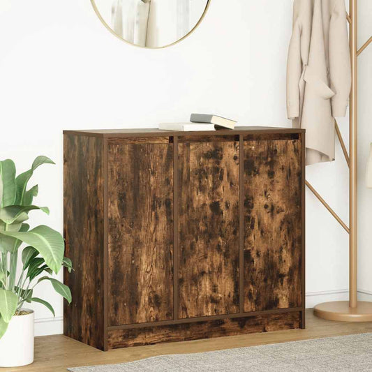 Skjenk røkt eik 85x34x76 cm konstruert tre