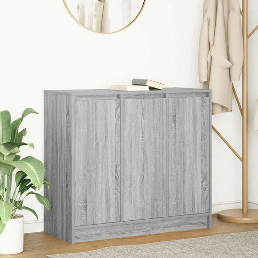 Skjenk grå sonoma 85x34x76 cm konstruert tre