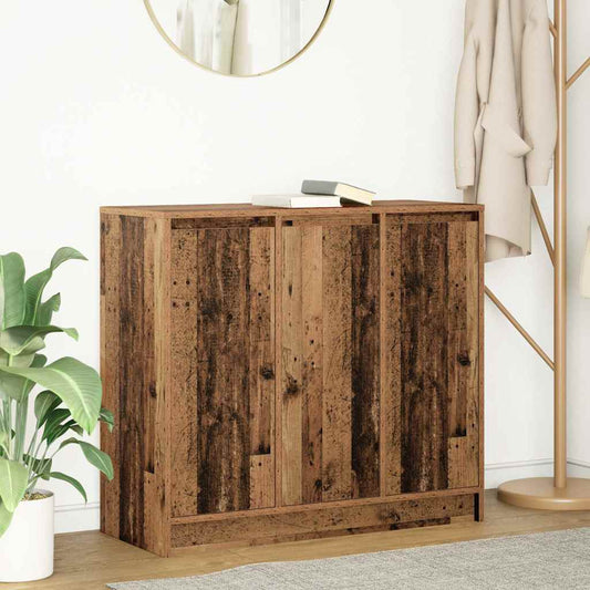 Skjenk gammelt tre 85x34x76 cm konstruert tre