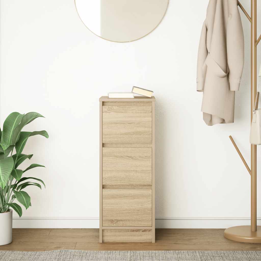 Skjenk sonoma eik 29,5x34x76 cm konstruert tre