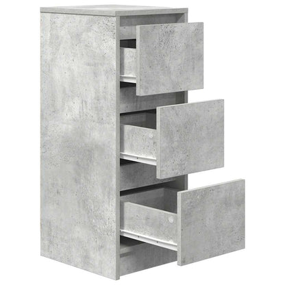 Skjenk betonggrå 29,5x34x76 cm konstruert tre