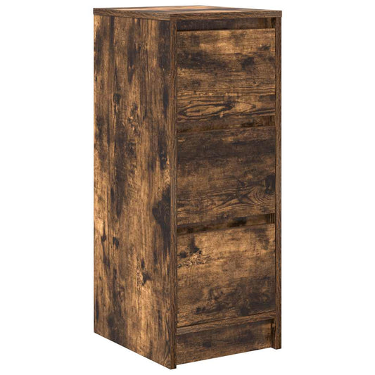 Skjenk røkt eik 29,5x34x76 cm konstruert tre