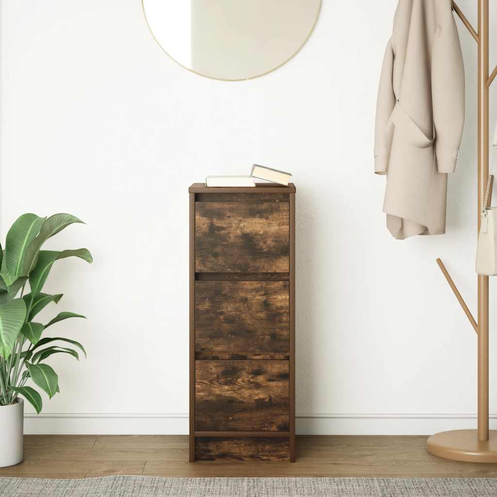 Skjenk røkt eik 29,5x34x76 cm konstruert tre