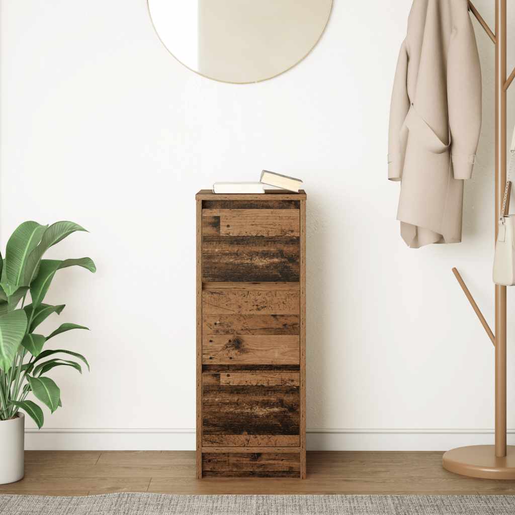 Skjenk gammelt tre 29,5x34x76 cm konstruert tre