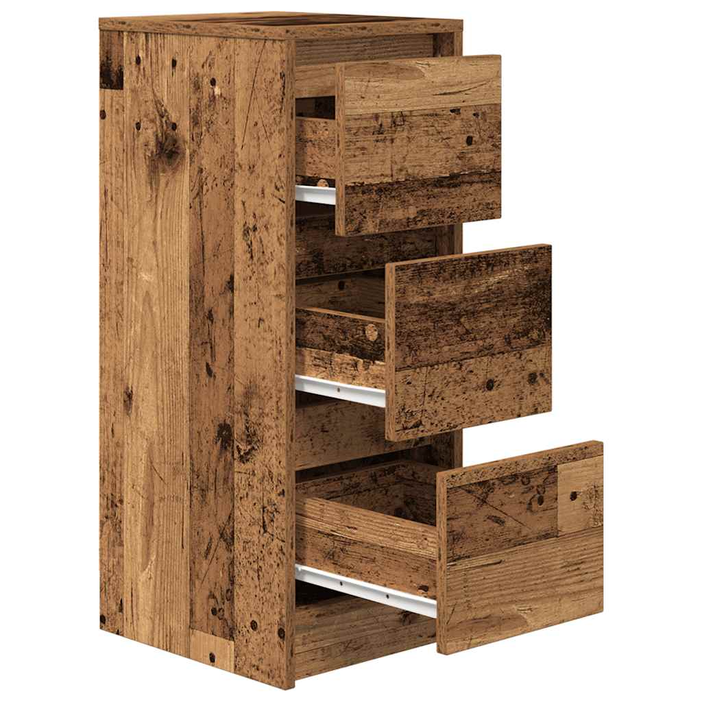 Skjenk gammelt tre 29,5x34x76 cm konstruert tre