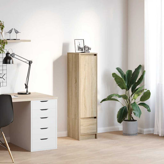 Highboard sonoma eik 29,5x34x119,5 cm konstruert tre