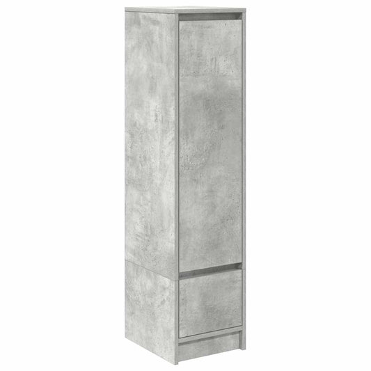 Highboard betonggrå 29,5x34x119,5 cm konstruert tre