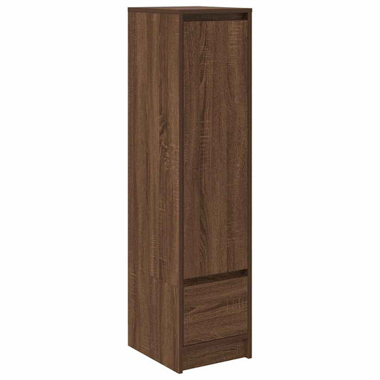 Høybord brun eik 29,5x34x119,5 cm konstruert tre