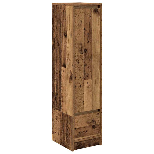 Highboard gammelt tre 29,5x34x119,5 cm konstruert tre