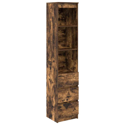 Høybord røkt eik 37,5x35x180 cm konstruert tre