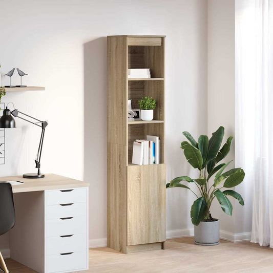 Høybord sonoma eik 37,5x35x180 cm konstruert tre
