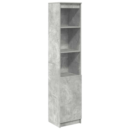 Høybord betonggrå 37,5x35x180 cm konstruert tre