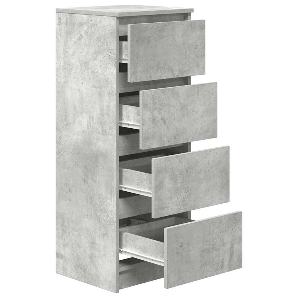 Skjenk betonggrå 37,5x35x99 cm konstruert tre