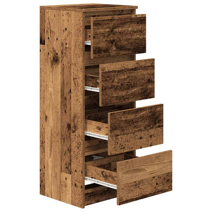 Skjenk gammelt tre 37,5x35x99 cm konstruert tre