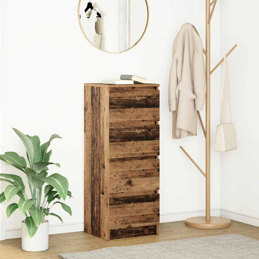Skjenk gammelt tre 37,5x35x99 cm konstruert tre