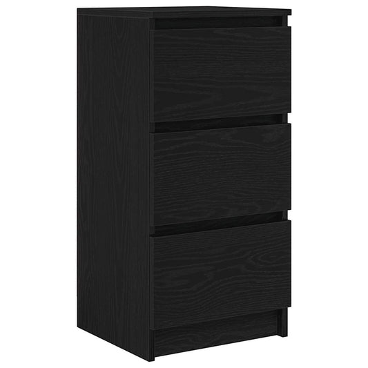 Skjenk svart eik 37,5x35x76 cm konstruert tre