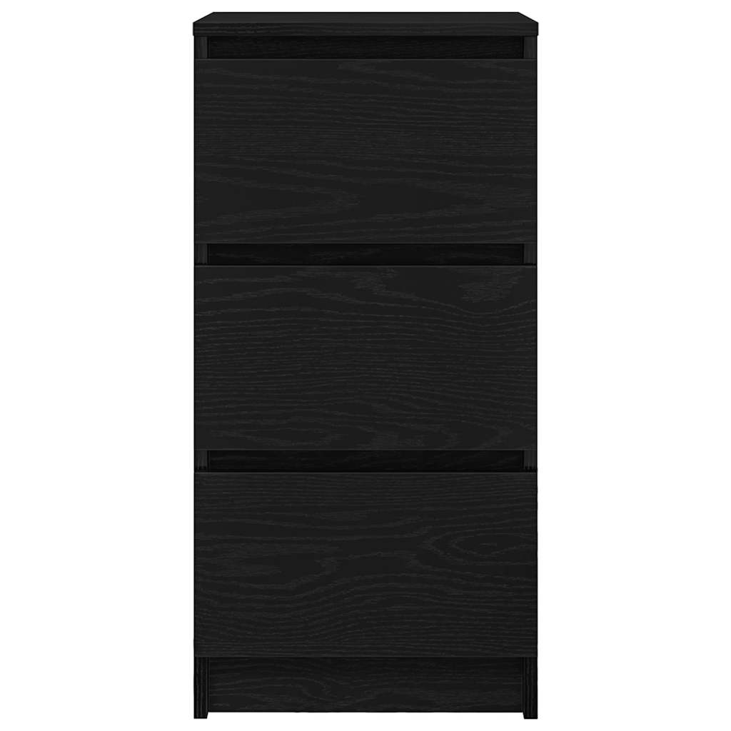 Skjenk svart eik 37,5x35x76 cm konstruert tre