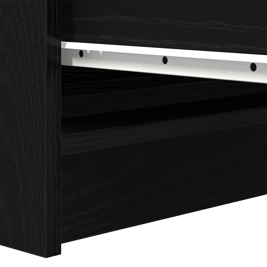 Skjenk svart eik 37,5x35x76 cm konstruert tre