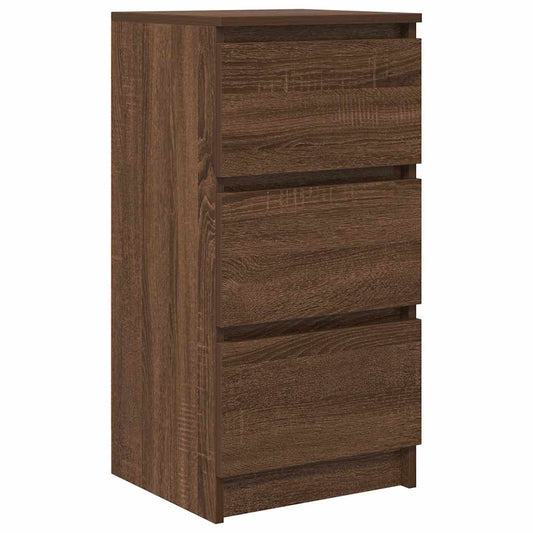 Skjenk brun eik 37,5x35x76 cm konstruert tre