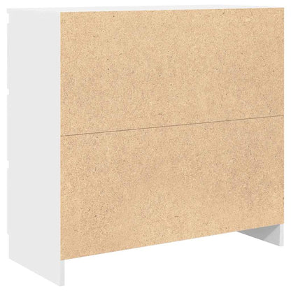 Skjenk hvit 80x35x76 cm konstruert tre