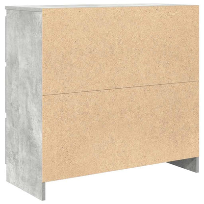 Skjenk betonggrå 80x35x76 cm konstruert tre