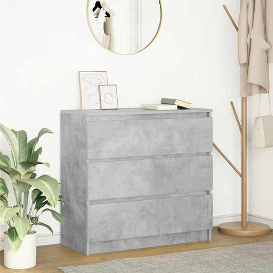 Skjenk betonggrå 80x35x76 cm konstruert tre