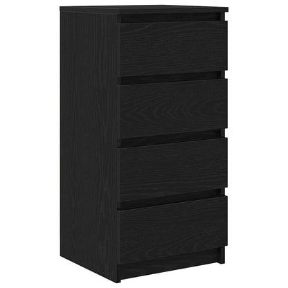 Skjenk svart eik 37,5x35x76 cm konstruert tre