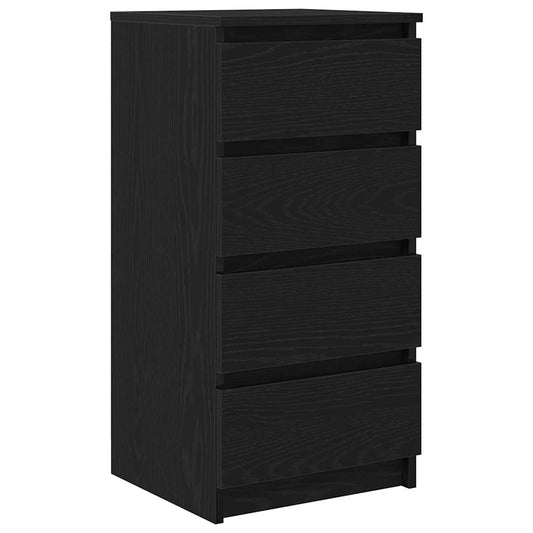 Skjenk svart eik 37,5x35x76 cm konstruert tre