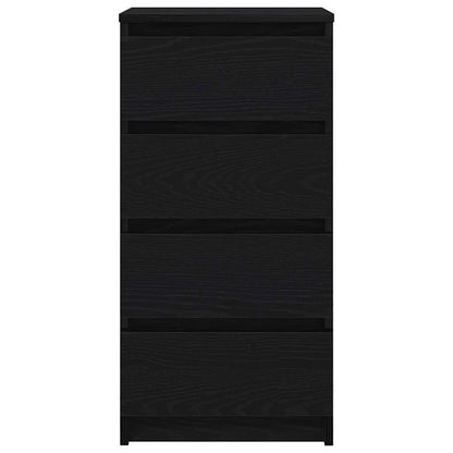 Skjenk svart eik 37,5x35x76 cm konstruert tre