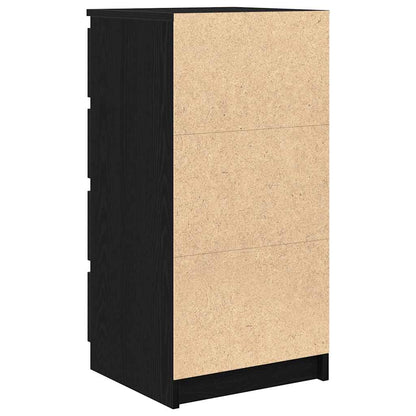 Skjenk svart eik 37,5x35x76 cm konstruert tre