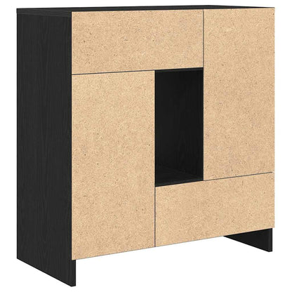 Skjenk med skuffer og dører hvit 70,5x34x74,5 cm
