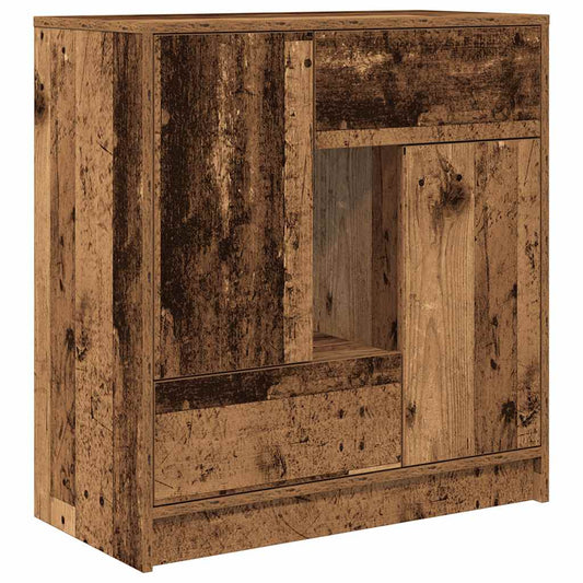 Skjenk med skuffer og dører gammelt tre 70,5x34x74,5 cm