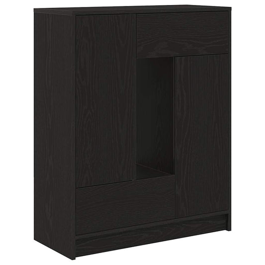 Skjenk med skuffer og dører brun eik 73x31x90 cm