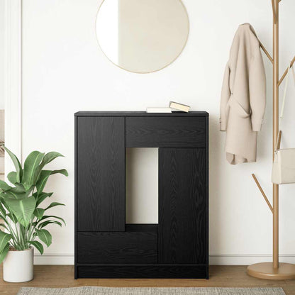Skjenk med skuffer og dører brun eik 73x31x90 cm