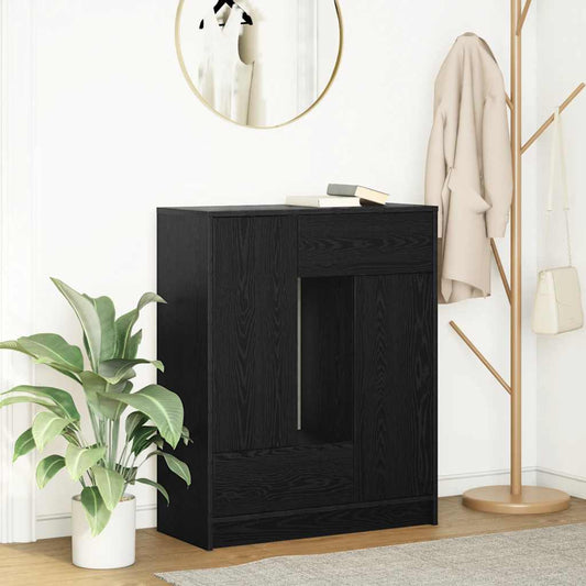 Skjenk med skuffer og dører brun eik 73x31x90 cm