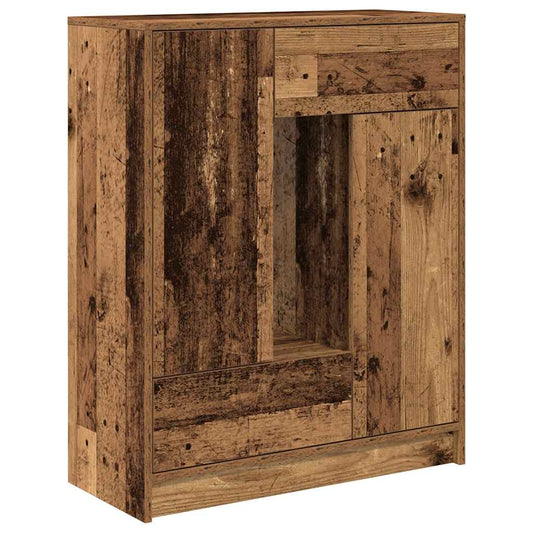 Skjenk med skuffer og dører gammelt tre 73x31x90 cm