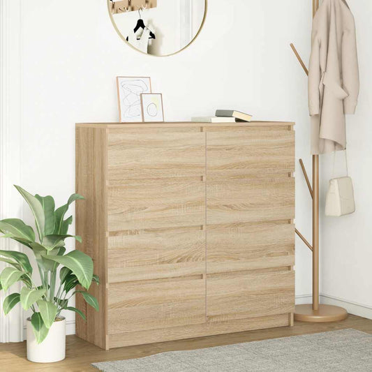 Skjenk sonoma eik 100x35x99 cm konstruert tre