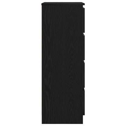 Skjenk svart eik 60x35x98,5 cm konstruert tre