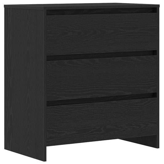 Skjenk svart eik 70x41x75 cm konstruert tre