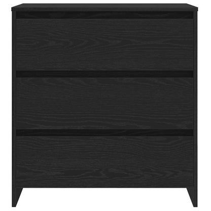Skjenk svart eik 70x41x75 cm konstruert tre