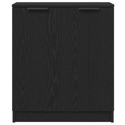 Sideboard Svart Eik 60x30x70 cm Konstruert Tre