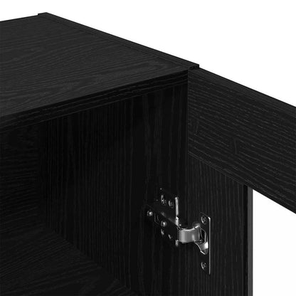 Veggskap Veggmontert Svart eik 69.5 x 34 x 90 cm
