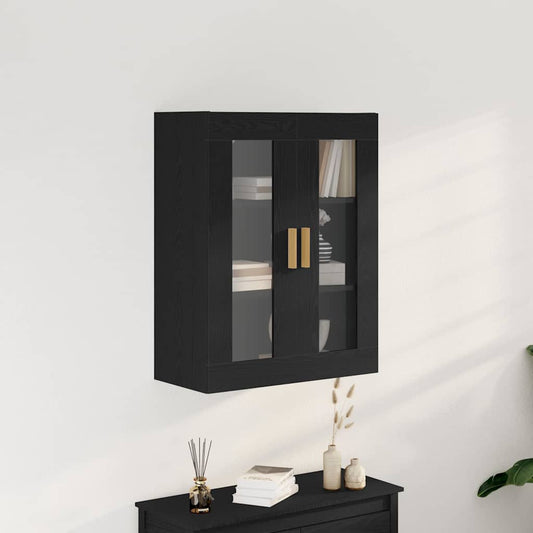 Veggskap Veggmontert Svart eik 69.5 x 34 x 90 cm