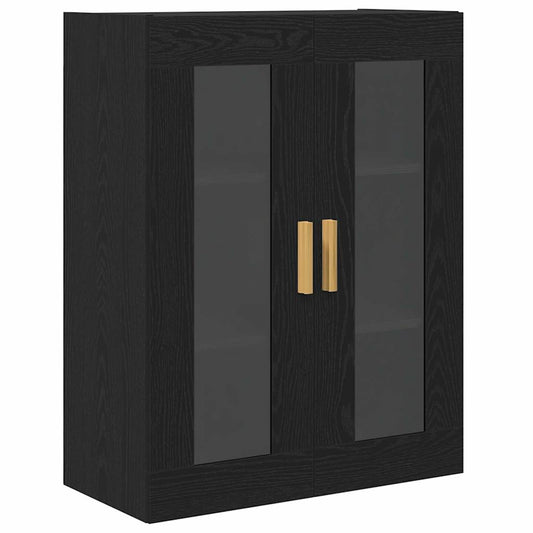 Veggskap Veggmontert Svart eik 69.5 x 34 x 90 cm