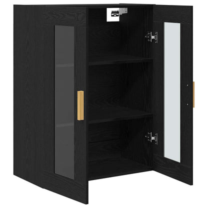 Veggskap Veggmontert Svart eik 69.5 x 34 x 90 cm