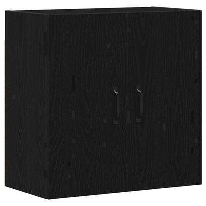 Veggskap svart eik 60x31x60 cm konstruert tre