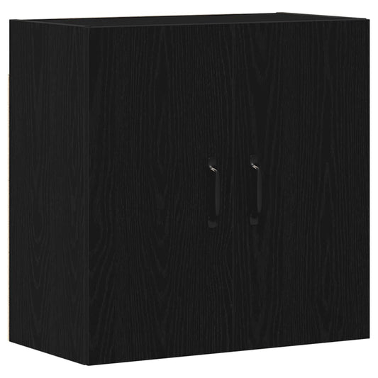 Veggskap svart eik 60x31x60 cm konstruert tre
