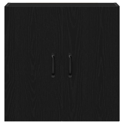 Veggskap svart eik 60x31x60 cm konstruert tre