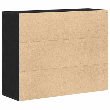 Skjenk svart eik 88x30x70 cm konstruert tre