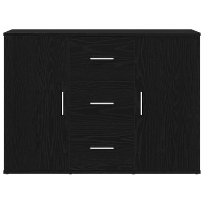 Skjenk svart eik 91x29,5x65 cm konstruert tre